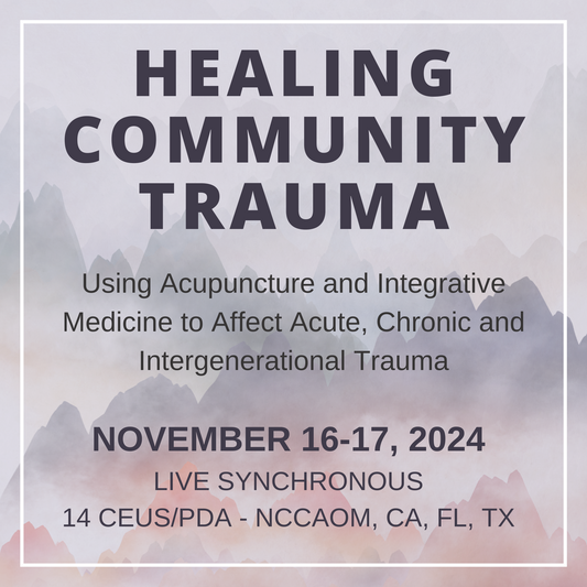 Healing Community Trauma | November 16-17, 2024 | Live Synchronous
