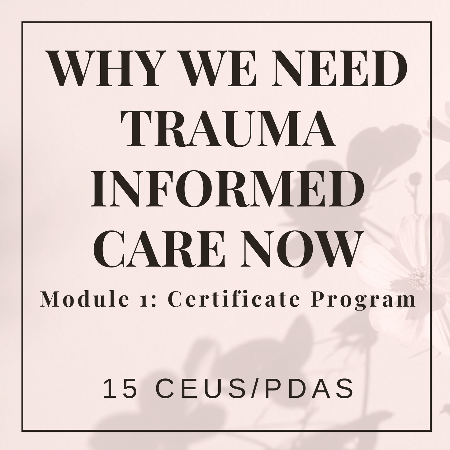 Repairing the Shattered Heart: Why We Need Trauma Informed Care Now