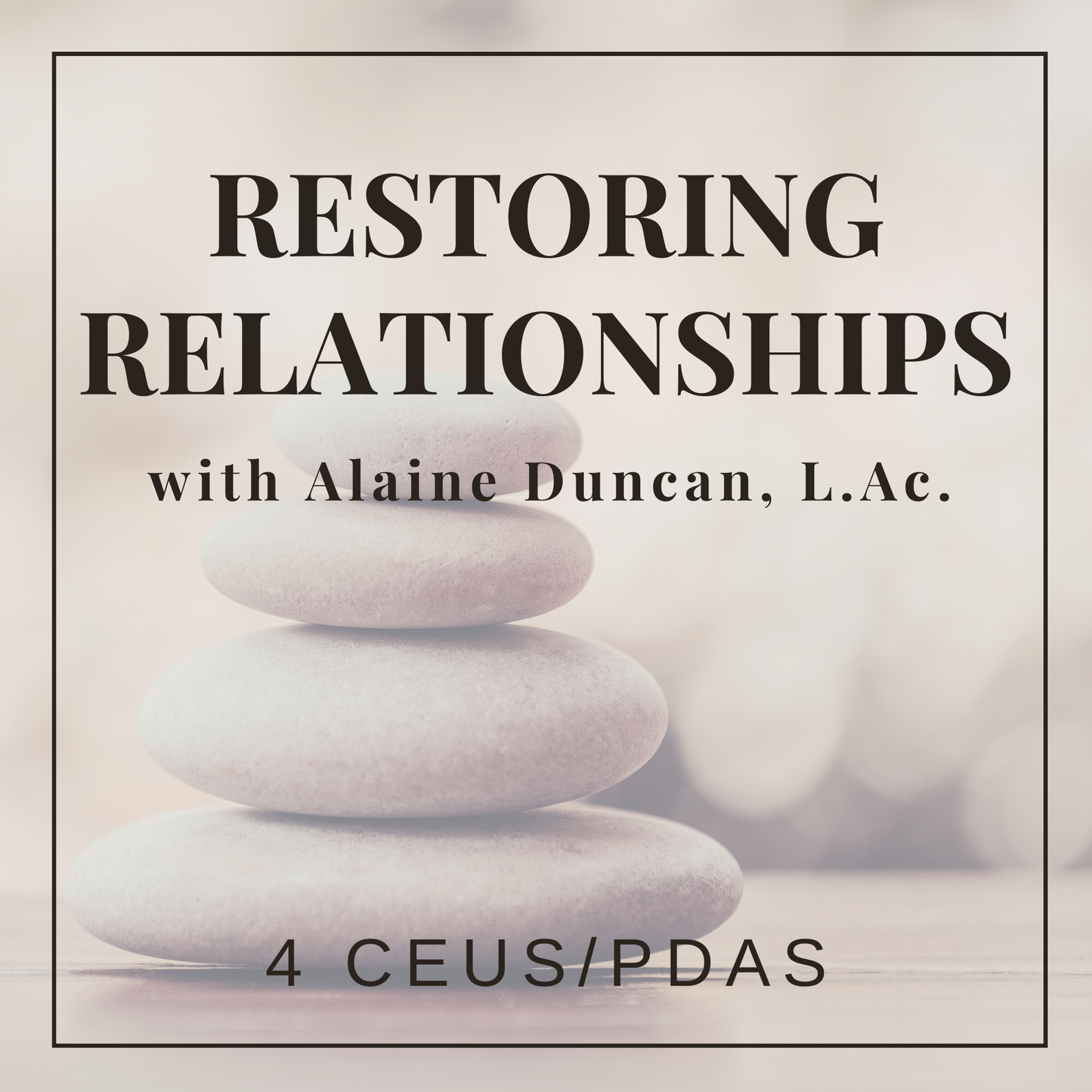 Restoring Relationships