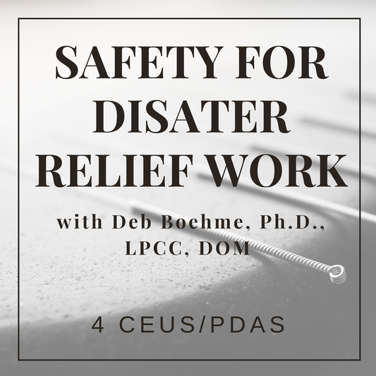 Safety for Disaster Relief Work